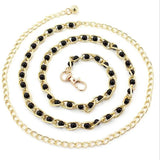 Women's Metal Chain Pearl Thin Waist Chain Belt