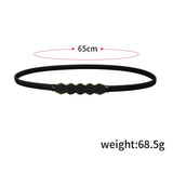 Metallic Multicolour Geometric Pattern Belt for Women