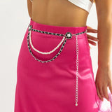 Ethnic Style Pearl Waist Chain Sexy Body Chain