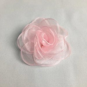 10 Snow Gauze Rose Heads 3D Camellia Hair Accessories DIY Material
