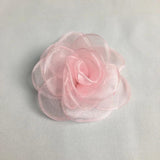 10 Snow Gauze Rose Heads 3D Camellia Hair Accessories DIY Material