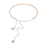 Metal Chain Belts for Women Dress Hip Corset Strap Ladies Waistband