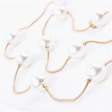 Vintage Metal Waist Chain Pearl Belt for Women Wedding Accessories