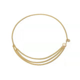 Women Waist Chain Belt Silver Body Waistbands Ladies Thin Chain Accessories