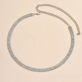 Full Diamond Women's Belt Light Sparkling Diamond Waistchain Accessories