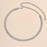 Full Diamond Women's Belt Light Sparkling Diamond Waistchain Accessories