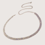 Full Diamond Women's Belt Light Sparkling Diamond Waistchain Accessories