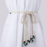 Handwoven Braided Waist Belt for Women Ethnic Waistband Corset Chain