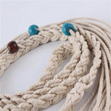 Handwoven Braided Waist Belt for Women Ethnic Waistband Corset Chain