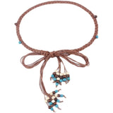 Handwoven Braided Waist Belt for Women Ethnic Waistband Corset Chain