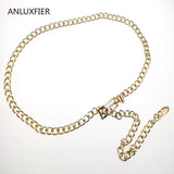 H9836 Metal Thin Waist Chain Women Belt Vintage High All-match Waistband