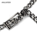 H9836 Metal Thin Waist Chain Women Belt Vintage High All-match Waistband