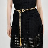 Vintage Fringe Waist Chain Metal Belt Women's Accessory