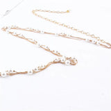 Retro Pearl Waist Belt for Women Metal Chain Corset Wedding Strap