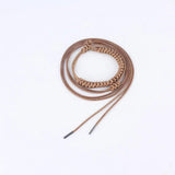 Woven Braided Thin Waistband Strap Extended Tassel Waist Chain