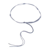Woven Braided Thin Waistband Strap Extended Tassel Waist Chain