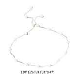 Pearl Decorative Metal Waist Chain for Dresses Accessory
