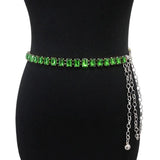 Faux Crystal Women Chain Belt Sparkling Waist Chain