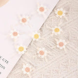 20Pcs Sunflower Bow Flower DIY Craft Appliques Sewing Hairpin Decoration