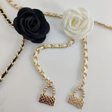 Flower Waist Chain Accessories for Women Dress Jeans Chain Belt