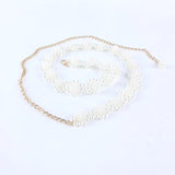 Pearl Waist Chain Belt for Women Dress Accessories