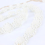 Pearl Waist Chain Belt for Women Dress Accessories