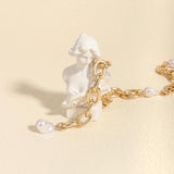 Women's Pearl Beads Metal Thin Waist Belts