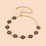 Celestial Sun Metal Waist Chain Boho Retro 90s Wedding Sash