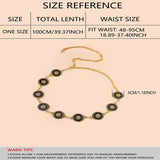 Celestial Sun Metal Waist Chain Boho Retro 90s Wedding Sash