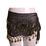 Cheap Belly Dance Hip Scarf 3-layer Belt 98pcs Coins Waist Chain Wrap