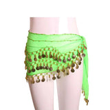 Cheap Belly Dance Hip Scarf 3-layer Belt 98pcs Coins Waist Chain Wrap