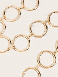 Golden Metal Big Ring Female Waist Chain Dress Decoration