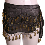 Women Belly Dance Hip Scarf Lady Belt Skirt Bellydance Coins Waist Chain