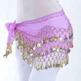 Women Belly Dance Hip Scarf Lady Belt Skirt Bellydance Coins Waist Chain