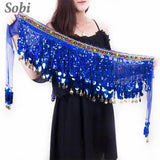 Sequin Tassel Belly Dance Waist Chain Performance Costume Hip Scarf