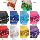 Sequin Tassel Belly Dance Waist Chain Hip Scarf Dancer's Accessories
