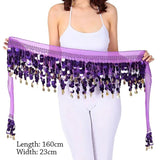 Sequin Tassel Belly Dance Waist Chain Hip Scarf Dancer's Accessories