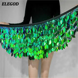 Sexy Belly Dance Waist Chain Halloween Hip Scarf Sequins Mini Belt