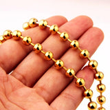 Custom Stainless Steel Necklace Men Women Beads Ball Chain
