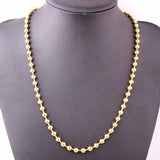 Custom Stainless Steel Necklace Men Women Beads Ball Chain