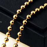 Custom Stainless Steel Necklace Men Women Beads Ball Chain