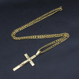 Stainless Steel Cross Necklace for Women 60/70CM Chain Pendant