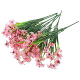 8 Pcs DIY Violet Stems Faux Flowers Office Home Artificial