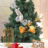 2 Heads Artificial Rose Flower Branch DIY Christmas Tree Accessories