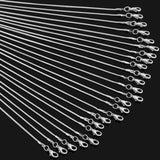 12Pcs 1.2mm 45-60cm High Snake Chain Necklace Lobster Jewelry Findings
