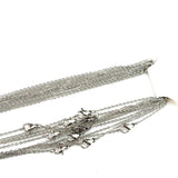 5x 2mm Stainless Steel Chains Necklace Rainbow/Silver Link Chain
