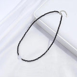 Moon Stone Necklace With Spinel Choker Handwork Jewelry