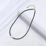 Moon Stone Necklace With Spinel Choker Handwork Jewelry