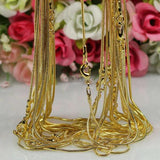 10pcs Silver Snake Chain Necklaces 1.2mm For Women