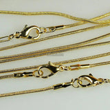 10pcs Silver Snake Chain Necklaces 1.2mm For Women